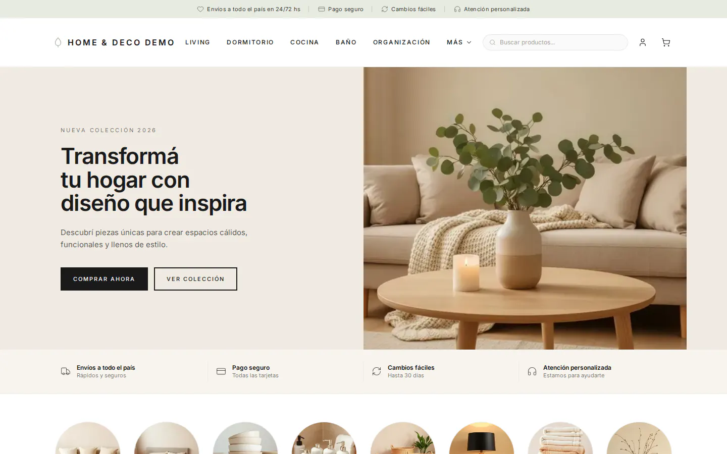 Template HOME & DECO — Hogar & Deco