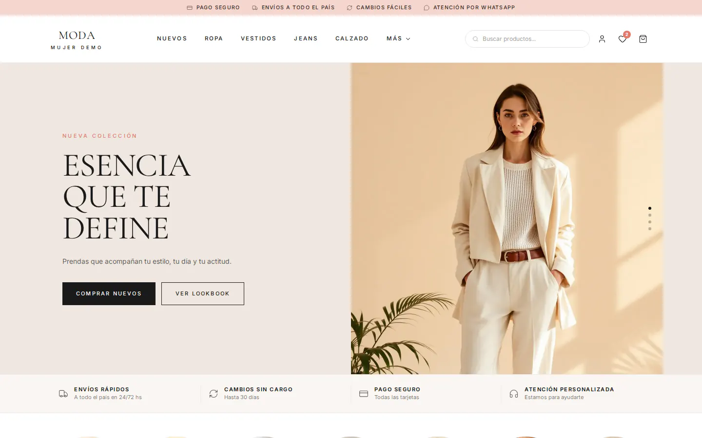 Template MODA MUJER — Moda Mujer
