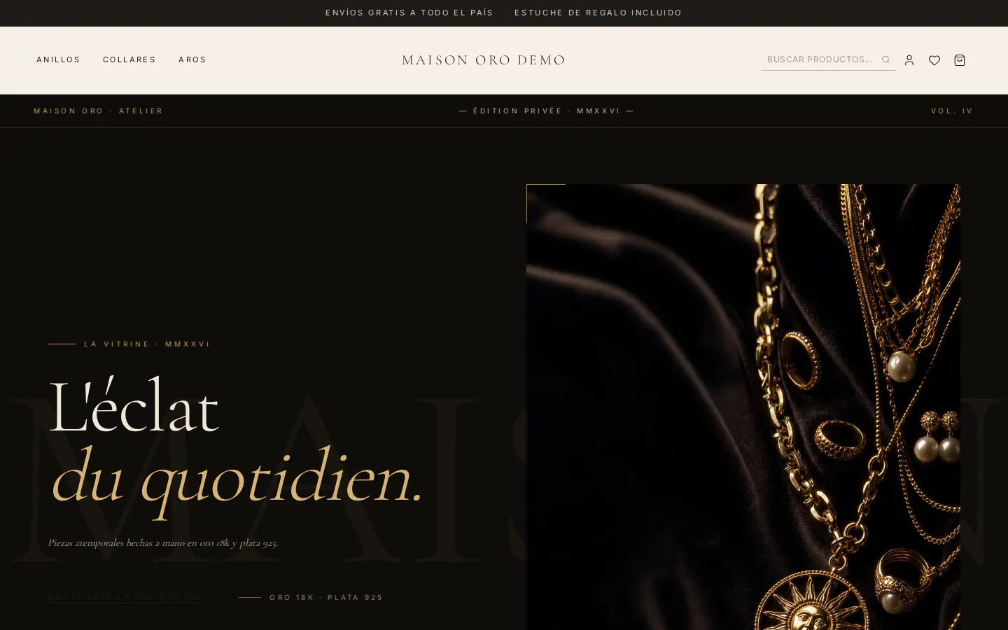 Template MAISON ORO — Joyería & Accesorios