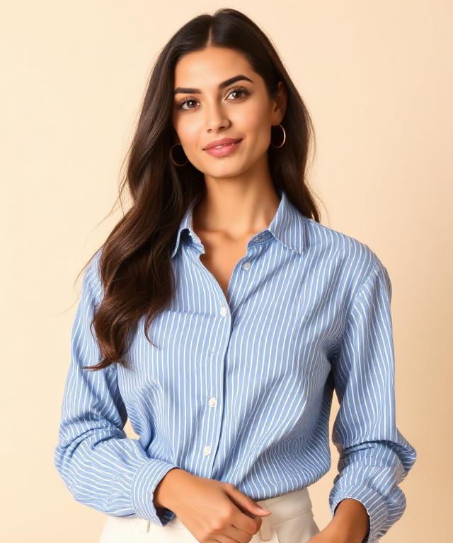 Camisa Poplin Rayada