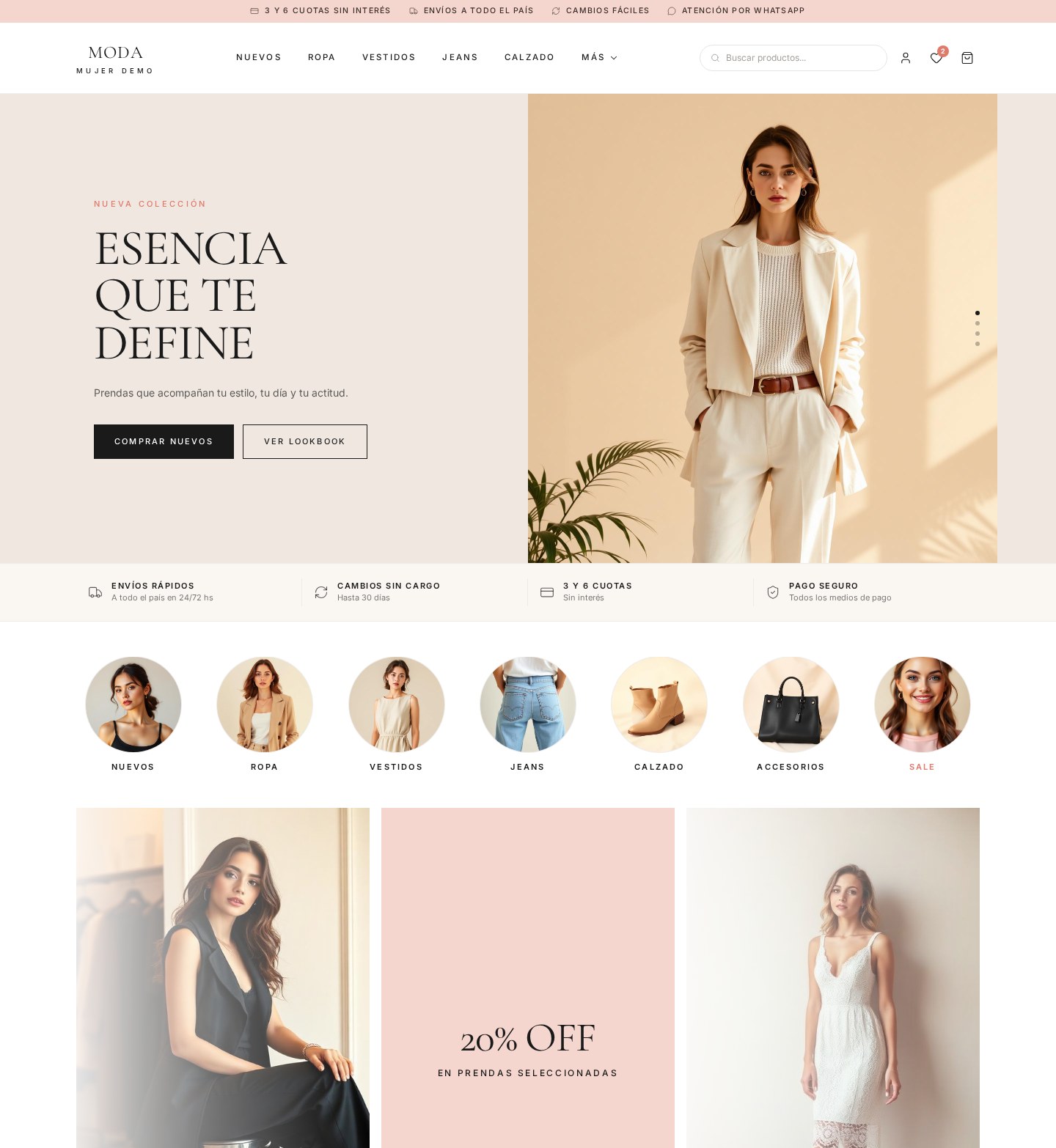 Template MODA MUJER — Women's Fashion
