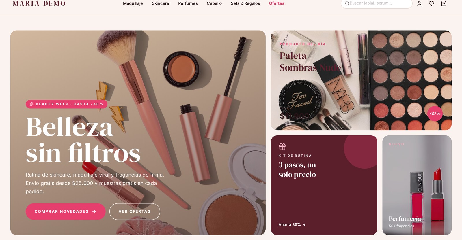 Template MARIA — Salud & Belleza
